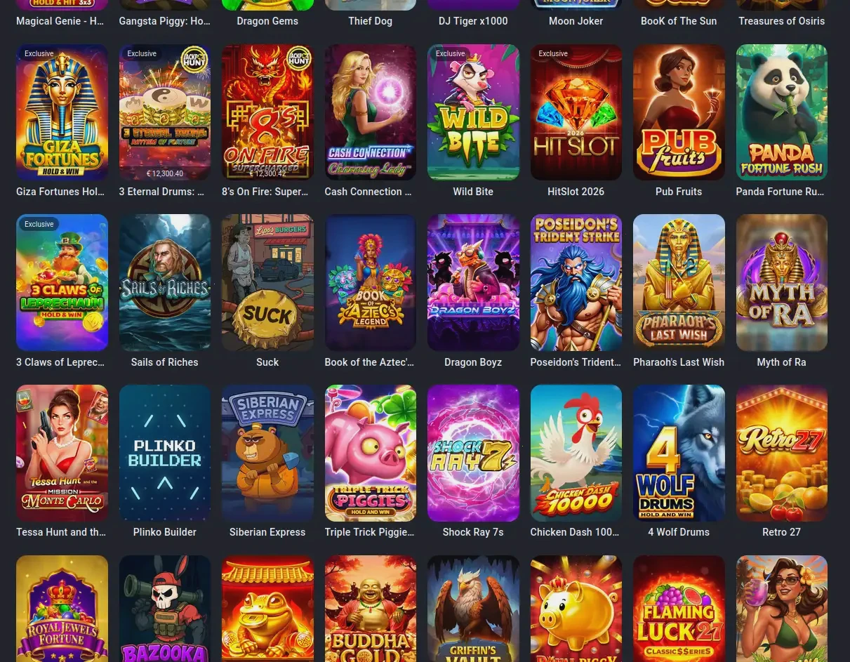 Session de jeu sur Boomerang Casino